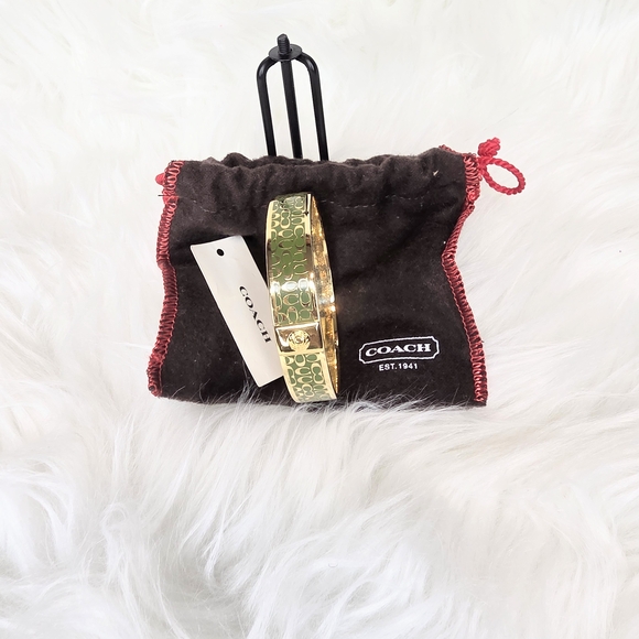 Coach CC Bango Bracelet with CC Monogram & Dust Bag NWT - Picture 1 of 6